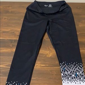 Zyia White Grid Light n Tight Hi-Rise 7/8 24"